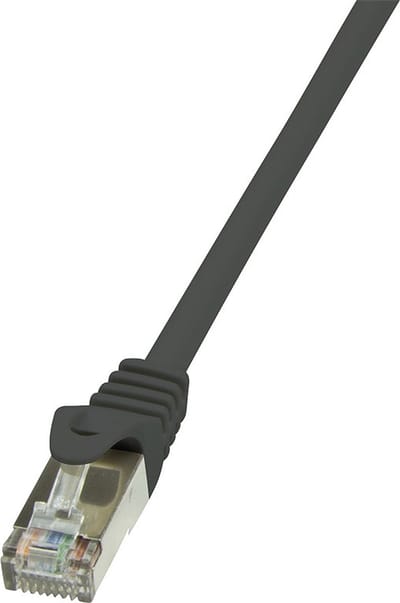 LogiLink CP2073S RJ45 Netwerkkabel, patchkabel CAT 6 F/UTP 5.00 m Zwart Snagless 1 stuk(s)