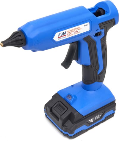HBM Professioneel Lijmpistool op Accu 20 Volt - 20AH inclusief 2 Accu's