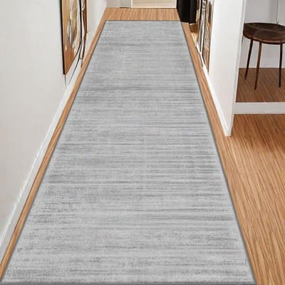 Tapis de couloir long style simple couleur unie décoration salon maison tapis couloir hall escaliers passage tapis de sol antidérapant 120*400cm