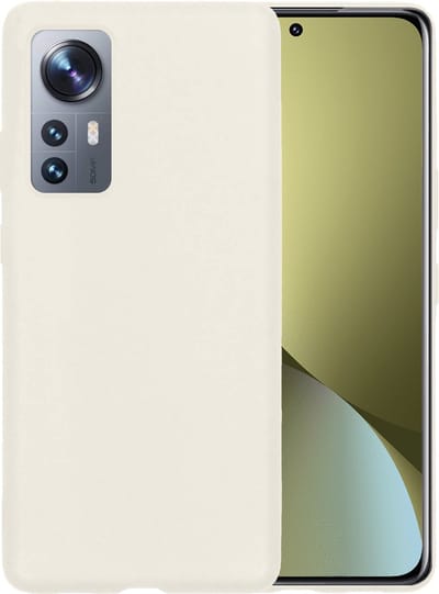 Hoesje - Geschikt voor Xiaomi 12X - Sterk & Shockproof - Hoes Cover - Siliconen Case - Telefoonhoesjes - Wit
