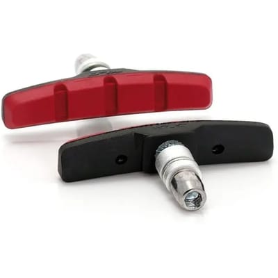 XLC BS-V01 Remblokjes V Brake - Set van 4 - 70mm - Zwart/Rood