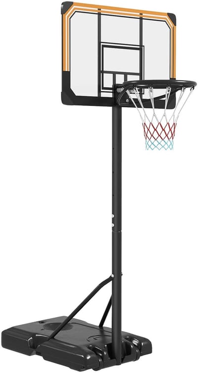 MakkelijkMooi Basketbalstandaard Ø 39 cm - Basketbalpaal - 6 Verschillende Hoogtes - Robuust Stalen Frame - Verrijdbare basis