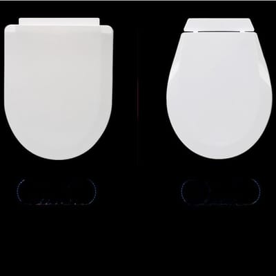 Verdikde toiletbril - Kinderpotje - Potjestraining thuis - Softclose mechanisme - 33-44cm - Wit