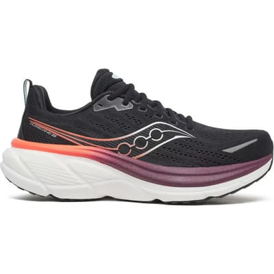 Saucony Hurricane 25 Stabiliteitsschoen Heren-zwart, wijnrood