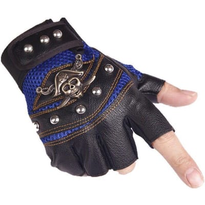 Heren Val Piraat Schedel Prestaties Hiphop Dans Buitensporten Fietsen Halfvinger Mountainbikehandschoenen one size
