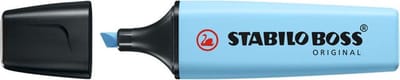 Markeerstift stabilo boss 70/112 pastel blauw | 10 stuks