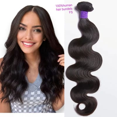 Frazimashop- Braziliaans Golvend Haar – Echt Virgin- Bundels voor Haarverlenging- 22 inches 55 cm