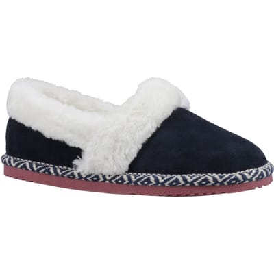 Hush Puppies Ariel Suède Vrouwen Slippers Navy
