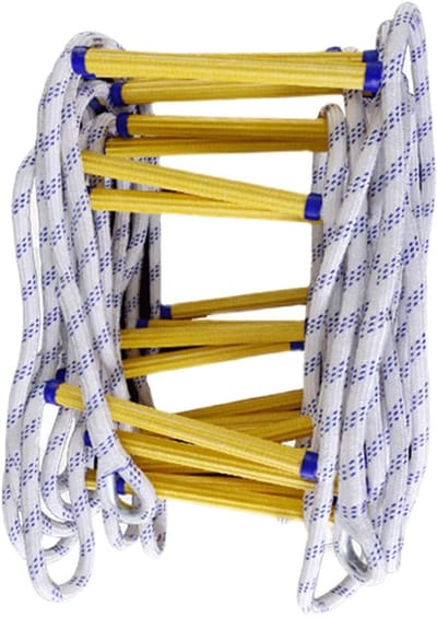 Reddingsladder Noodgeval - Touwladder Veiligheid - Snelle Evacuatie - Snel Intrekbaar Ontwerp - Rood