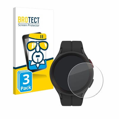 BROTECT - Glas Screenprotector voor Samsung Galaxy Watch 5 Pro - Gehard Beschermglas 9H 3 Stuks