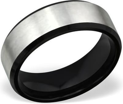 Amanto Ring Axel - 316L Staal - 8mm - Maat 60 - 19mm