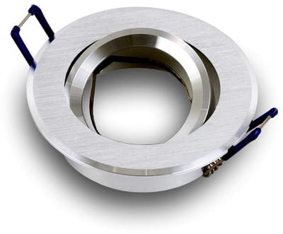 Kwazar Luminaire inbouwframe GU10 fitting LED inbouwspot rond inbouwspot draaibaar inbouwlamp max. 50W 230V plafondspot RIK.12