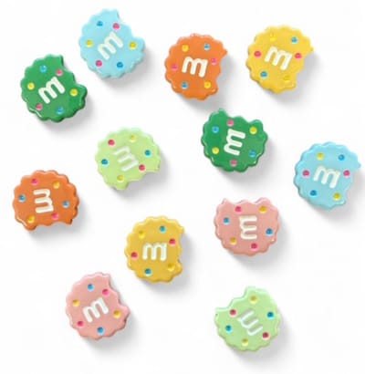 TLVX 12 stuks Sterke 3D Koekjes Magneten / Leuke Gekleurde Koelkastmagneten / Foto magneet / Whiteboard / Lijkend op koekjes met hap eruit / Magnetisch / Boodschappenlijst / Notitie / Memo bord / Kantoor / Schoolbord / Kleur Magneetjes / Kleurenmix