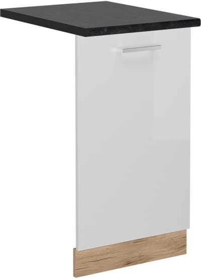 Vicco R-Line Vaatwasserfrontpaneel – 45 cm, WB Antraciet Wit Hoogglans