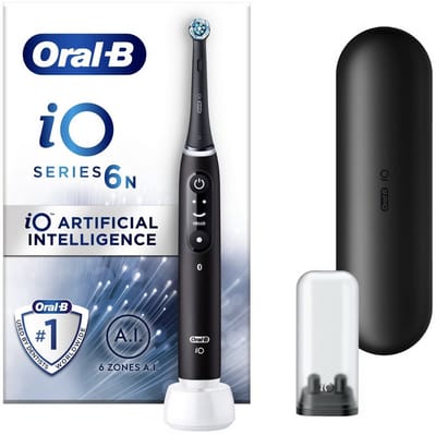 Oral-B iO Series 6 Black Lava JAS22 Elektrische tandenborstel Zwart