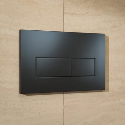 Mirlux Bedieningsplaat - Mat Zwart - ABS Kunstof DualFlush - PRE-ORDER