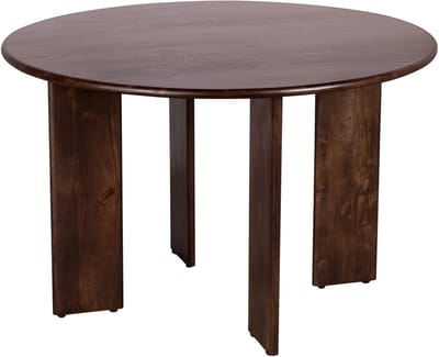 Lewis & Loft Eettafel Lila -Rond ⌀120 - FSC®-gecertificeerd mangohout - Walnoot bruin