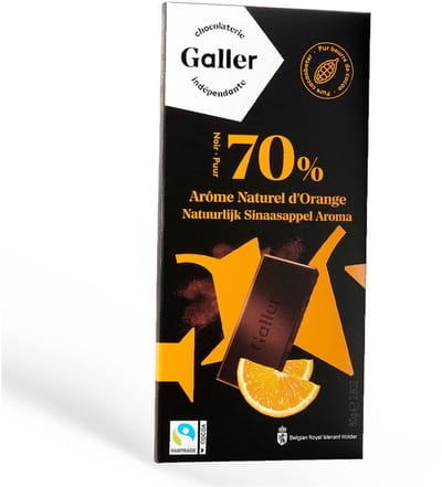 Chocolade tablet Galler Dark Orange, 80 g
