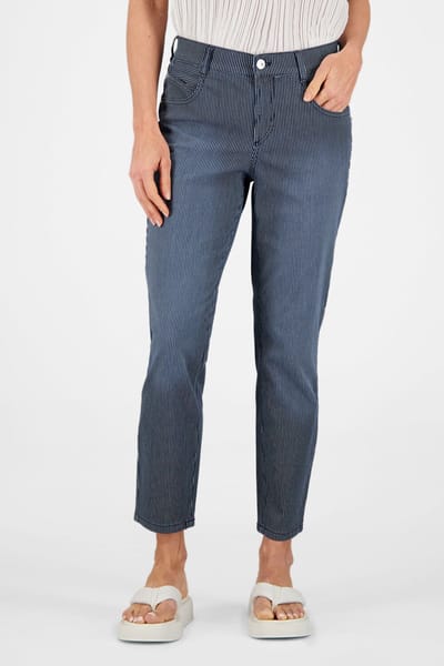 gardeur ZURI128 – Cropped slim fit met ruitpatroon – modern en vrouwelijk