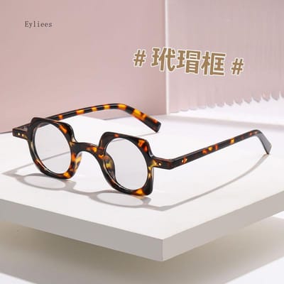 Lunettes de soleil carrées rétro pour femmes Mode Lentilles rondes transparentes Océan Lunettes Hommes Rivets Punk Lunettes de soleil Teintes UV400 lunettes de soleil