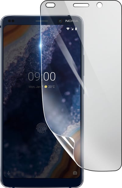 3mk, Geschikt voor Nokia 9 PureView, Schokbestendige Hydrogel Screenprotector, Transparant