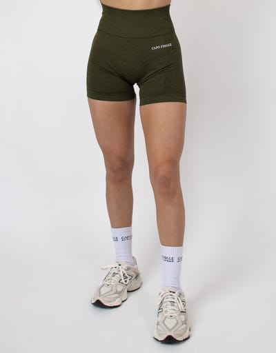 Eternity High-Waist Short | CAPO FINALE - Shorts | XS | Kleur Groen | Sportkleding | Activewear | Gymkleding | Fitnesskleding | Sportoutfit | Fitness | Hardlopen | Crossfit | Yoga | Pilates | Krachttraining