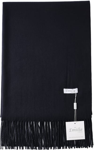 Emilie Collection - sjaal - omslagdoek - pashmina - blauw - 200X70CM - 100% Gerecycled polyester