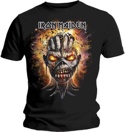 Iron Maiden - Eddie Exploding Head Heren T-shirt - S - Zwart