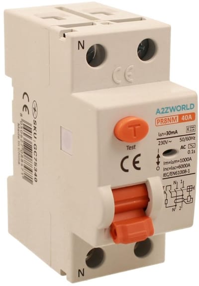 Aardlekschakelaar 2P 30mA 6kA 220V - Veiligheidsschakelaar 16A