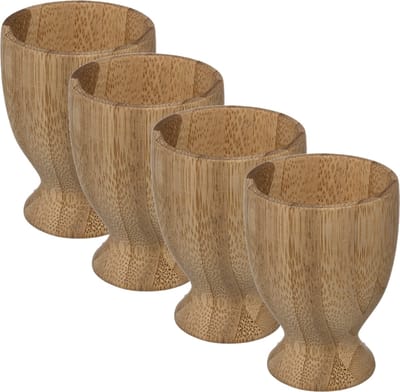 Secret de Gourmet Eierdopje - 4 stuks - Bamboe - 7,5 cm