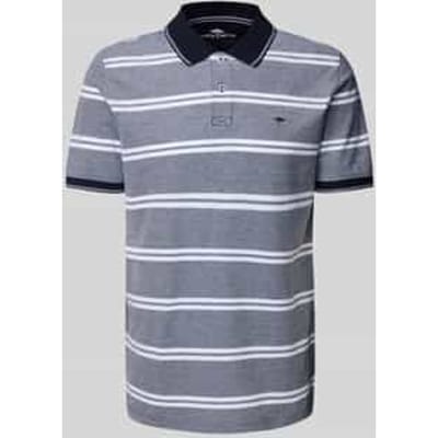 Fynch-Hatton Polo Two-Tone Double Stripe Cotton Navy / male