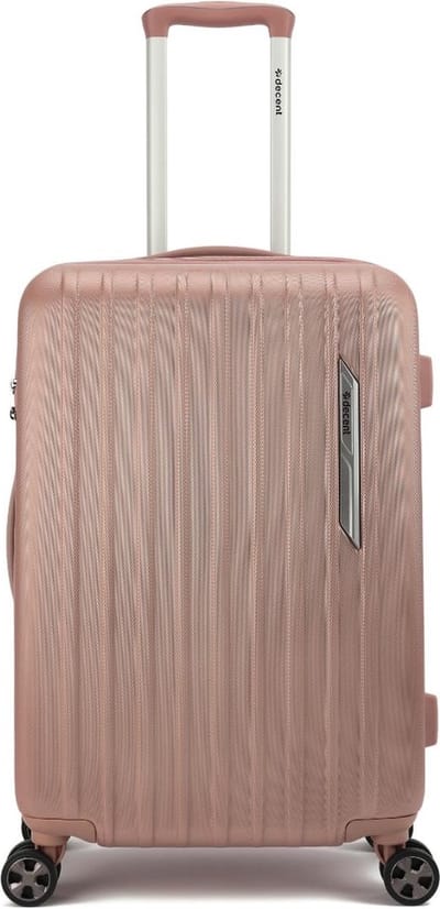 Decent PARADISO Middenmaat koffer 66x40x25 - Middelmaat trolley - Lichtgewicht koffer - Reiskoffer - Veilig TSA Cijferslot – Zalm