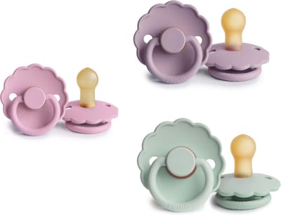 FRIGG DAISY Fopspeen set 3 stuks Seafoam,Heather en Lupine 0-6 maand