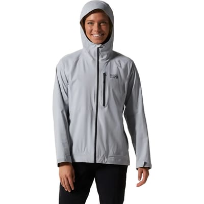 Mountain Hardwear Stretch Ozonic - Regenjas - Dames Glacial S