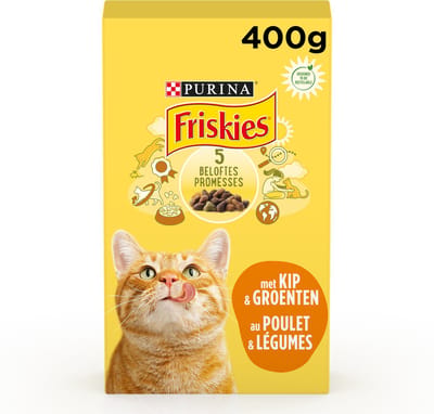 Friskies Kat - kip en groenten -10x 400g