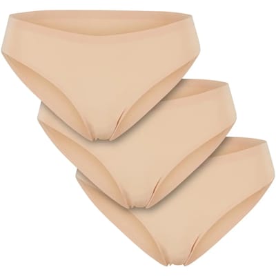 Urban Classics - Bonded Tanga 3- Pack String - XS - Beige