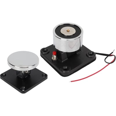 Support Électromagnétique de Porte Anti-incendie Monté au Mur Étanchéité à la Fumée Normalement Ouvert Support pour Porte en Verre Ignifuge black