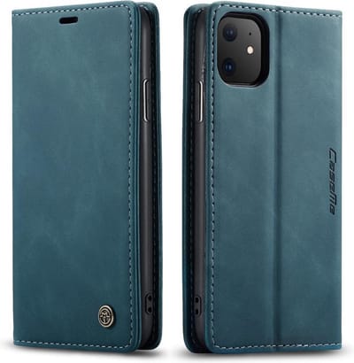 Luxe PU leren Bookcase geschikt voor Apple iPhone 11 Pro | Hoogwaardig Leren Hoesje | Lederen Wallet Case | Kaarthouder | Portemonnee | Blauw