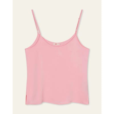 Oilily Baksha Solid Spaghetti-top- maat36 Candy Roze