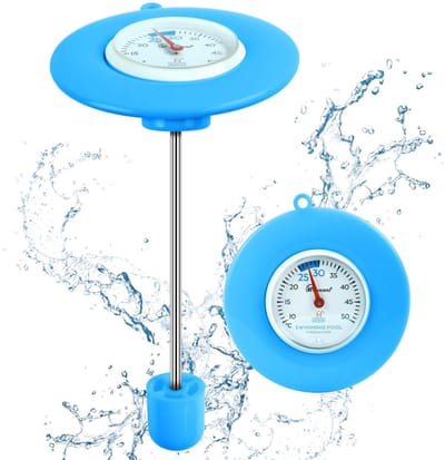 ZMR® Zwembad Thermometer - Waterthermometer - Zwembad Thermometer Drijvend - Blauw - 18cm x 10cm x 10cm