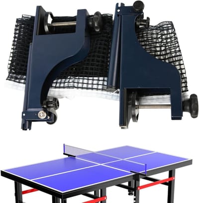 Tafeltennisnet - Pong net - Sport en Spel - Snelle montage - 180 cm lengte - Zwart