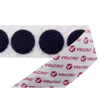 VELCRO® VELCRO Stick On - Selbstklebender Klettverschluss (nur Klettband mit Schlaufen) Klittenband punten Wit 1 stuk(s)
