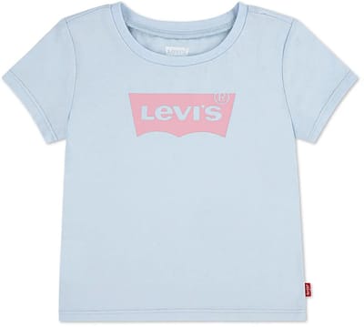 Levi´s ® Kids 1ek825 T-shirt Met Korte Mouwen Blauw 12 Months Meisje