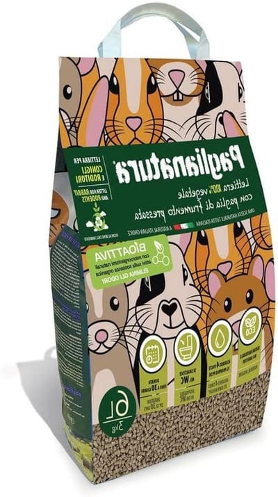 Strooisel Knaagdieren Korrels - Bodembedekker Hamster Konijn - Kooi Schoon Houden - Hoog Absorptievermogen - 6 mm - Natuurlijk