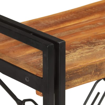 vidaXL - Boekenkast - met - 3 - schappen - 60x30x80 - cm - massief - gerecycled - hout