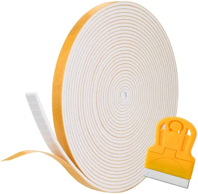 Afdichtingstape voor keramische kookplaat, 5 m x 7 mm x 2 mm, afdichtingstape voor keukenmonteurs, waterdichte montageband voor huiseigenaren, huurders, huisvrouwen, wit