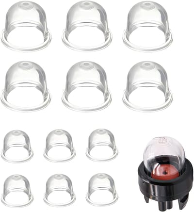 Primer pompen - Brandstofpompjes - Motoren starten - Set van 12 stuks - 19 mm en 22 mm - Transparant