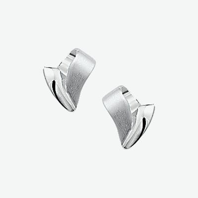 YO&NO - Oorbellen - Zilver - Oorknoppen - Fantasie - Mat - 7/9mm - Sieraden vrouw - Gerhodineerd - Zilver 925