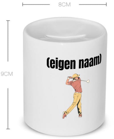 Akyol - golfer man met eigen naam Spaarpot - Golf - golfers - leuk cadeau voor iemand die houdt van golfen - cadeau - kado - 350 ML inhoud