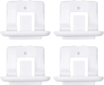 Vaatwasser Rek Onderdeel - Slide Cap - Vaatwasser Reparatie - Duurzame Vervanging - 4 Stuks - Wit
